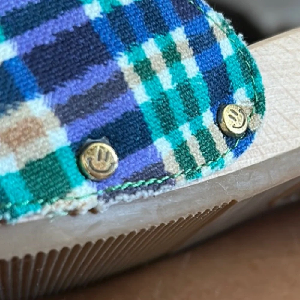 GANNI x Dr. Scholl's Plaid Sandals with Wooden Sole NWOB - Picture 9 of 9